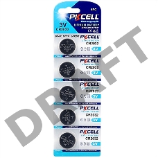 Литиевый элемент питания PKCELL CR2032-5B тип - CR2032 5 шт в блистере