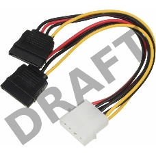 Кабель питания Ningbo Molex/2xSATA 0.18м
