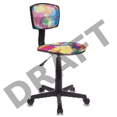 Кресло детское Бюрократ CH-299/ABSTRACT спинка сетка мультиколор сиденье мультиколор абстракция