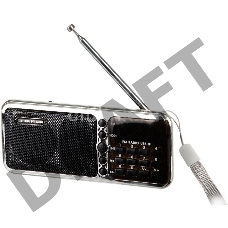 Радиоприемник портативный Сигнал РП-226BT черный USB microSD