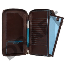 Мультипортмоне Piquadro Blue Square PP3246B2/MO коричневый натур.кожа