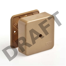 Коробка универсальная для кабель-каналов 80х80х25 кор. IP40 Рувинил 65005К