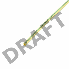 Термоусаживаемая трубка REXANT 2,0/1,0 мм, желто-зеленая, упаковка 50 шт. по 1 м