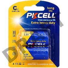 Солевой элемент питания PKCELL R14P-2B тип - C(LR14) 2 шт в блистере