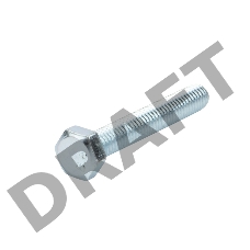 Болт шестигранный KRANZ DIN 933, 6х40, короб (40 шт./уп.)