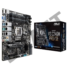 Материнская плата WS C246M PRO/SE /LGA-1151,MATX,4DIMM,3PCIE RTL {5}