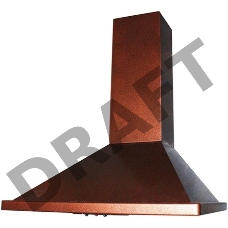 Вытяжка каминная Elikor Оптима 60П-400-К3Л медный антик управление: кнопочное (1 мотор)
