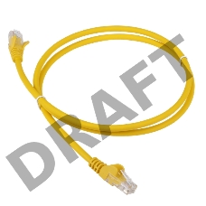 Патч-корд LANMASTER LSZH UTP кат.5e, 0.5 м, желтый