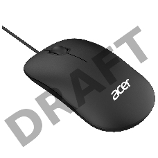 Мышь Acer OMW122 черный оптическая (1200dpi) USB (3but)