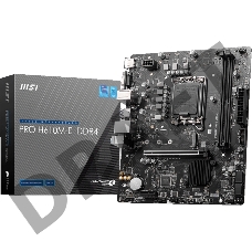 Материнская плата MSI PRO H610M-E DDR4 S1700, 2DDR4,1PCI-Ex16,1PCI-Ex1,1M.2,4SATA3.0,4USB3.2Gen1,8USB 2.0 mATX