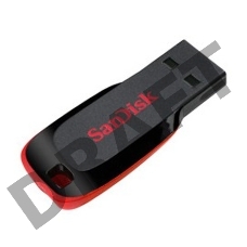 Флеш Диск Sandisk 32Gb Cruzer Blade SDCZ50-032G-B35 USB2.0 черный/красный