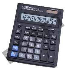 Калькулятор бухгалтерский Citizen SDC-554 S черный 14-разр.