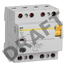 Выключатель дифференциального тока (УЗО) 4п 63А 30мА тип AC ВД1-63 ИЭК MDV10-4-063-030