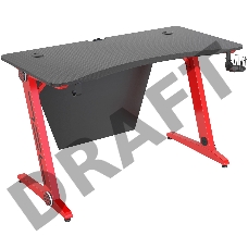 Стол игровой Cactus CS-GTZ-RDBK-CARBON столешница МДФ карбон каркас красный