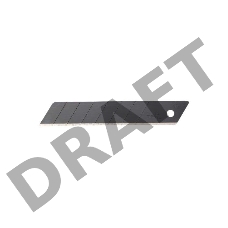 Лезвие OLFA (OL-LBB-50B) BLACK MAX сегментированное, 8 сегментов, 18х100х0,5мм, 50шт