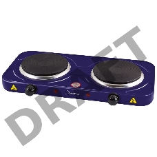 Плитка электрическая HOMESTAR HS-1104, 2 конф. сапфир, блин 2000 Вт