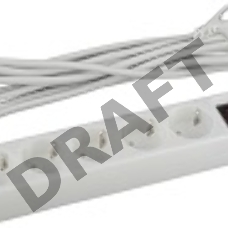 Сетевой фильтр ЭРА USF-5es-3m-W, 3м, белый [б0019033]