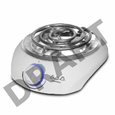 Плитка электрическая Мастерица ES-0101, 1 конф. белая