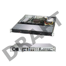Платформа Supermicro SYS-5019C-M, 1U, Single Socket H4 (LGA 1151), 4 DIMM slots, 2 GbE LAN ports, 1 dedicated IPMI LAN, 4 Hot-swap 3.5