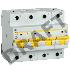Автоматический выключатель IEK ВА47-150 4Р 100А 15кА характеристика D