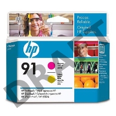 Картридж струйный HP №91 C9461A пурпурный/желтый печатающая головка для HP DJ Z6100