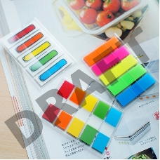 Закладки самокл. индексы пластиковые Stick`n 26071 45x12мм 5цв.в упак. 20лист с цветным краем Z-сложение европодвес