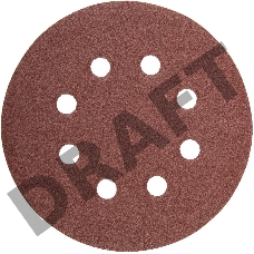 Круг фибровый STAYER MASTER 35452-125-080  8 отверстий велкро P80 125мм 5шт.
