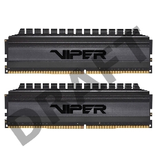 Оперативная память DDR 4 DIMM 8Gb (4GBx2) PC25600, 3200Mhz, PATRIOT BLACKOUT Kit (PVB48G320C6K) (retail)