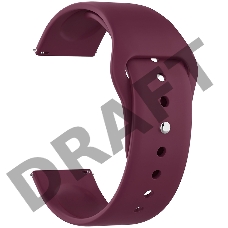 Универсальный силиконовый ремешок для часов Lyambda Altair 22 mm DSJ-01-04T-22-WR Wine red