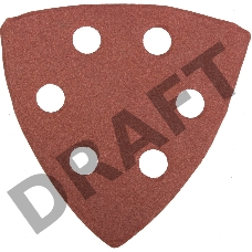 Шлифовальная бумага, лента, круги Треугольник шлифовальный универсальный STAYER (35460-320) на велкро основе, 6 отверстий, Р320, 93х93х93мм, 5шт