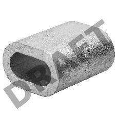 Зажим троса DIN 3093 алюминиевый, 10мм, 15 шт, ЗУБР