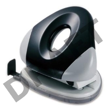 Дырокол Kw-Trio UFO medium 96EOGR/BLCK макс.:25лист. металл/пластик с линейкой черный/серый