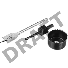 Набор для врезки замков DEXX 2949-48-H3  коронка d48мм сверло перовое d22мм центрир.сверло d6мм