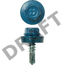 Зубр Саморезы для крепления кровель.матер. к метал.конструкциям, цвет RAL 5009 