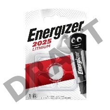 Элемент питания литиевый ENR Lithium CR 2025 FSB1 (блист.1шт) Energizer E301021602