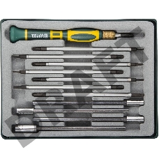 Набор KRAFTOOL Отвертки для точных работ с насадками, в боксе, 12 предметов 25611-H12