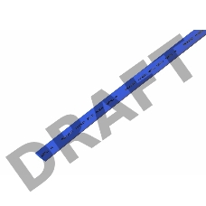 Термоусаживаемая трубка REXANT 7,0/3,5 мм, синяя, упаковка 50 шт. по 1 м