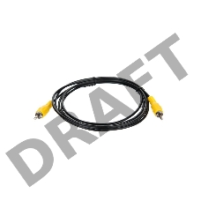 Кабель соединительный RCA (M) - RCA (M) черный 2m, Telecom <TAV4158-2M>