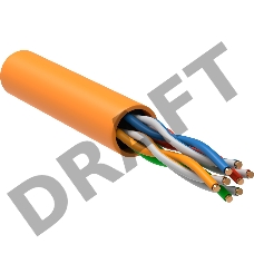 Кабель связи витая пара ITK U/UTP, кат.5E 4x2х24AWG solid, LSZH, 305м, оранжевый ITK Кабель связи витая пара U/UTP, кат.5E 4x2х24AWG solid, LSZH, 305м, оранжевый