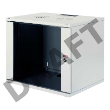 Шкаф коммутационный Lande NetBox Soho (LN-SH09U5450-LG-F0-1) настенный 9U 540x500мм пер.дв.стекл задн.дв.стал.лист несъемн.бок.пан. направл.под закл.гайки 80кг серый IP20 сталь