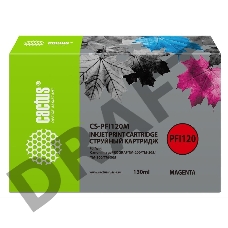 Картридж струйный Cactus CS-PFI120M пурпурный (130мл) для Canon imagePROGRAF TM-200/TM-205/TM-300/TM-305