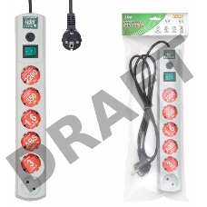 Сетевой фильтр Most LRG 1.6м (6 розеток) белый (пакет ПЭ)