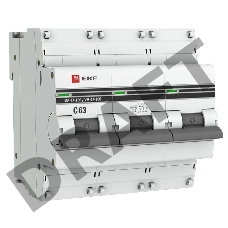 Автоматический выключатель EKF mcb47100-3-63C-pro 3P 63А (C) 10kA ВА 47-100 EKF PROxima