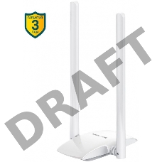 Сетевой адаптер WiFi Mercusys MW300UH USB 2.0 (ант.внеш.несъем.) 2ант.