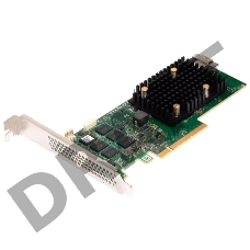 Адаптер SAS 9500-8i SGL (05-50077-03) PCIe v4 x8 LP, Tri-Mode SAS/SATA/NVMe 12G HBA, 8port(2*int SFF8654), 3808 IOC