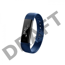 Смарт-браслет Lime 115 Blue Шагомер, Подсчет калорий, Часы, Будильник, Синий ремешок