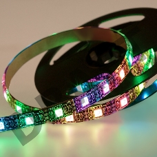 LED лента с USB коннектором 5 В, 10 мм, IP65, SMD 5050, 60 LED/m, цвет свечения RGB