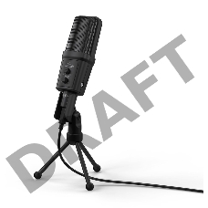 Микрофон проводной Hama Stream 700 HD 2.5м черный