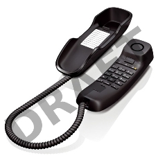 Телефон Siemens/Gigaset DA210 (IM) Black. Телефон проводной (черный)