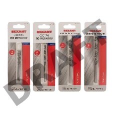 Набор сверл по металлу Слесарь Mini (P6M5) диаметр 3-4-5-6 мм (4 шт.) REXANT